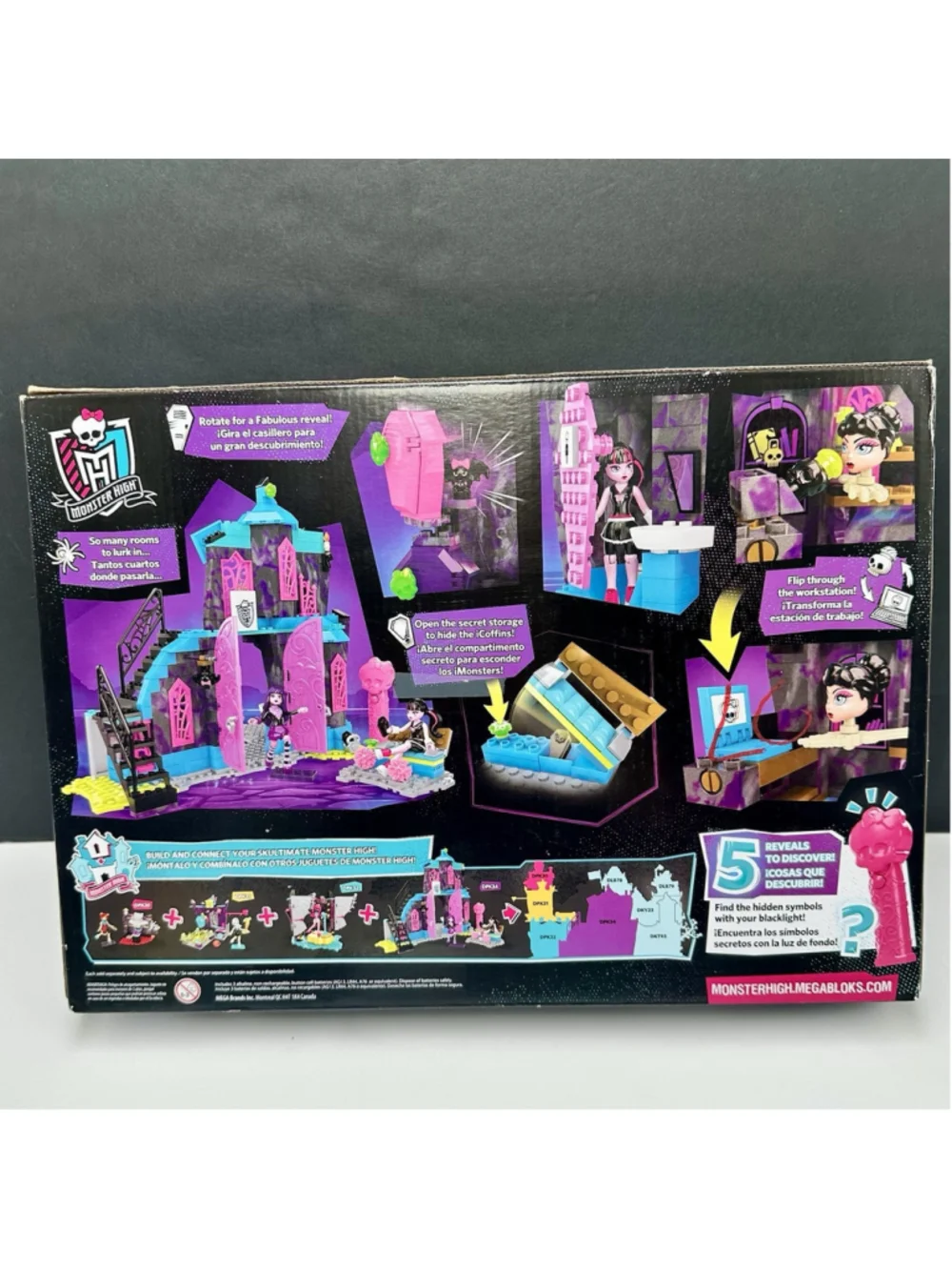 Monster High School Fang Out MEGA Blocks Play Set Draculaura NOS SEALED 2015